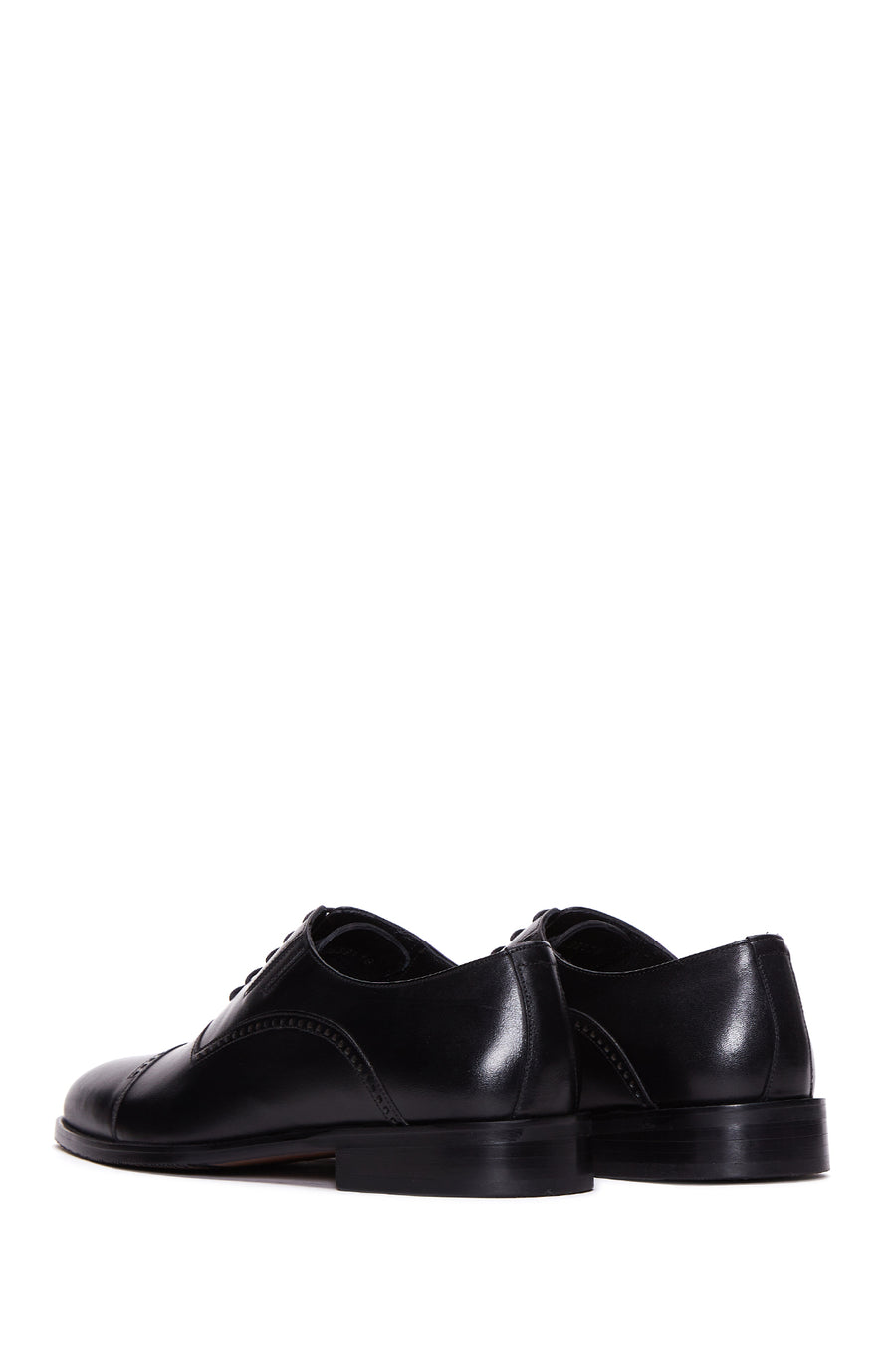 Men's Black Leather Oxford Classic Shoes