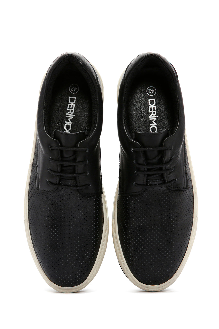 Men's Black Leather Casual Shoes