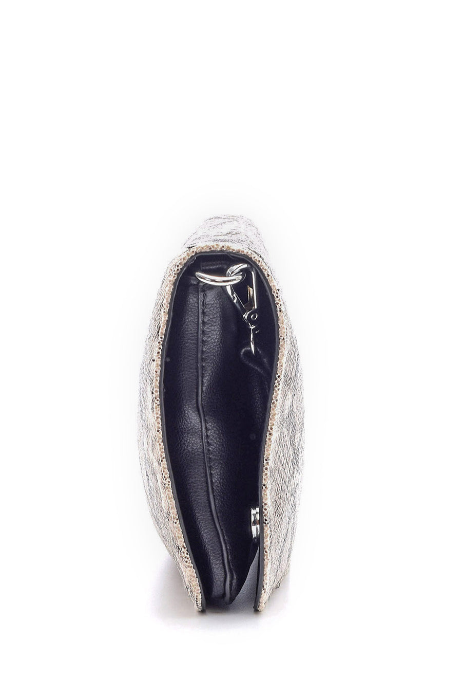 Women's Snakeskin Patterned Clutch Bag
