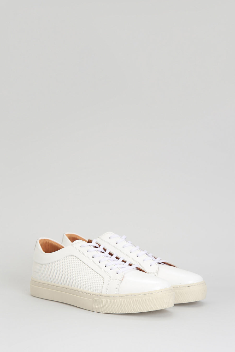 Beyaz Erkek Deri Sneaker