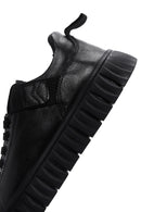 Men's Black Leather Sneaker | Derimod