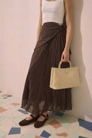 Woman Cream Long-Strap Printed Mini Shoulder Bag | Derimod