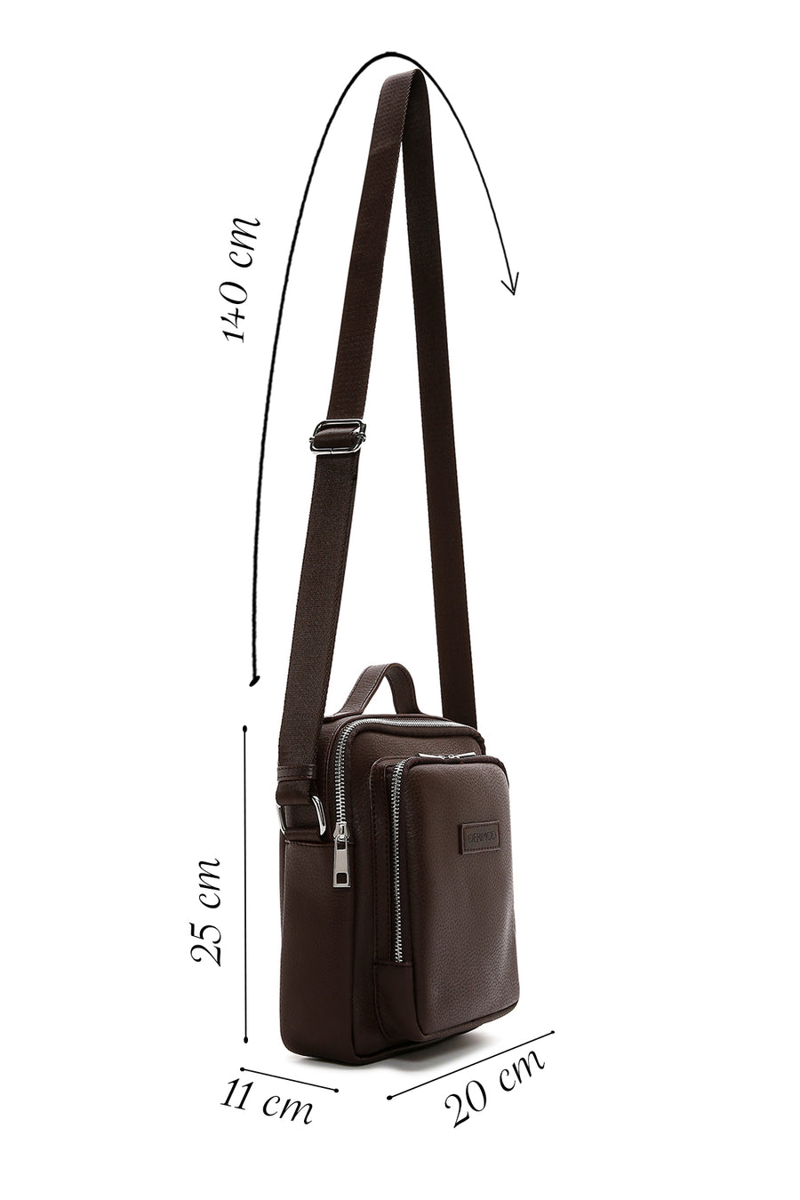 Men's Brown Crossbody Bag