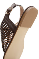 Kadın Kahverengi Parmak Arası Sandalet | Derimod