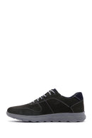 Men's Gray Nubuck Leather Shoes | Derimod