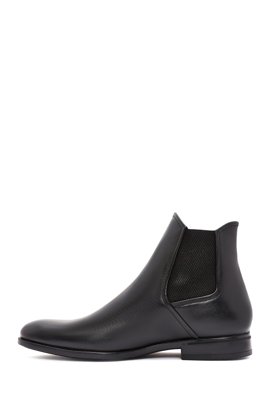 Men's Black Leather Chelsea Boots