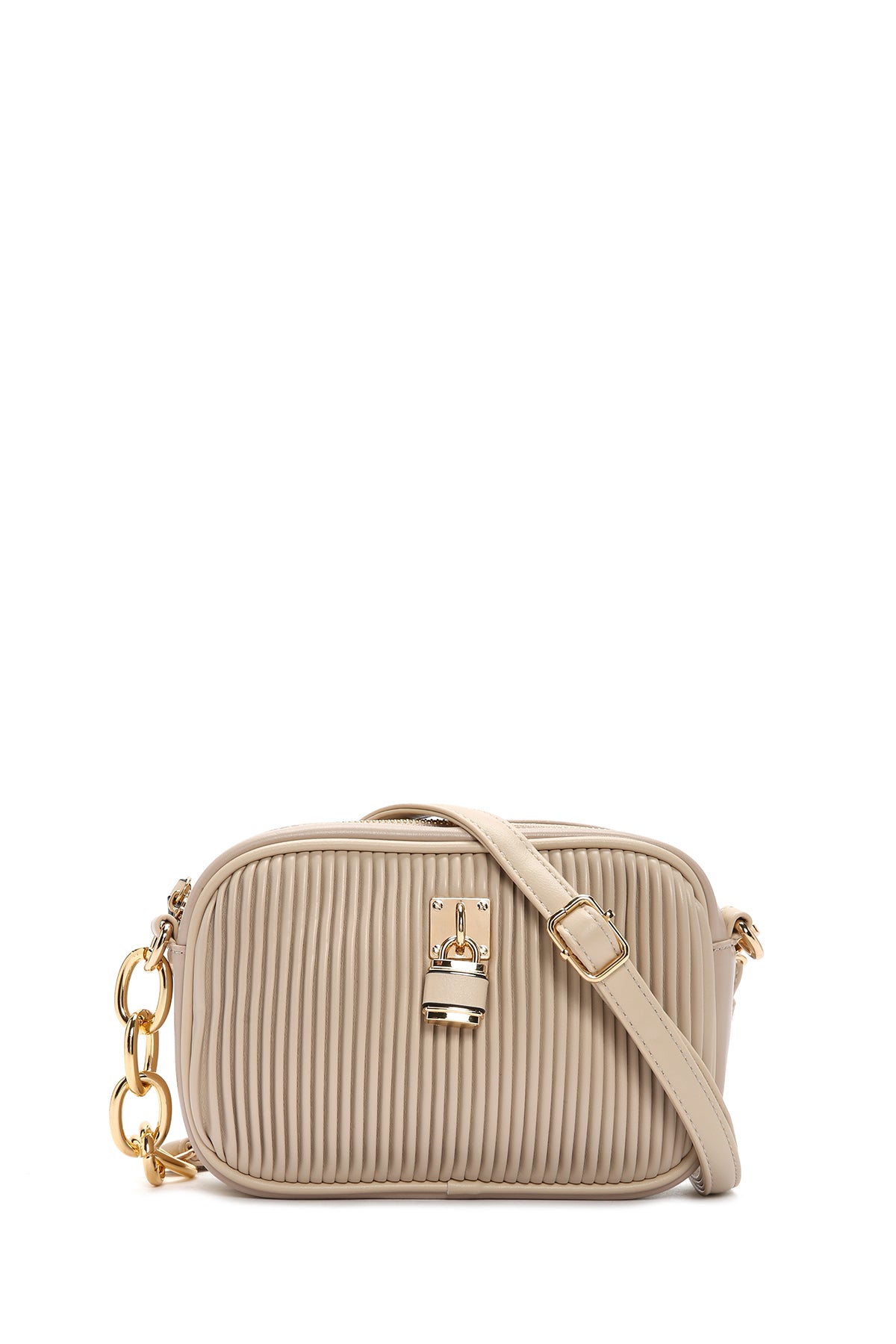 Women's Beige Long Strap Crossbody Bag 23WBD246918 | Derimod