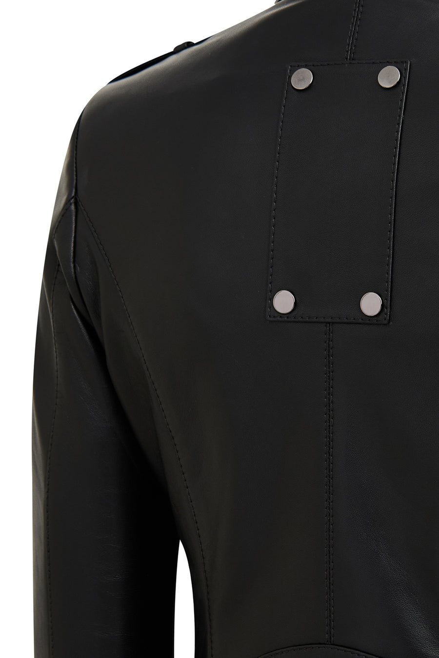 Roma Women's Black Biker Leather Jacket