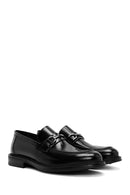 Men's Black Leather Casual Loafer | Derimod