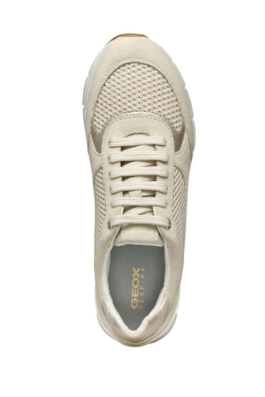 Geox Kadın Bej Sukie Bağcıklı Süet Deri Sneaker
