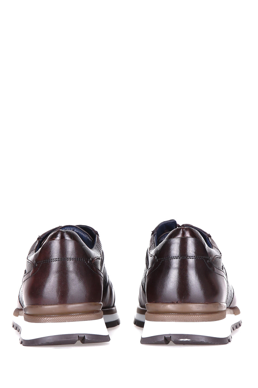 Crocodile Patterned Men's Leather Sneaker