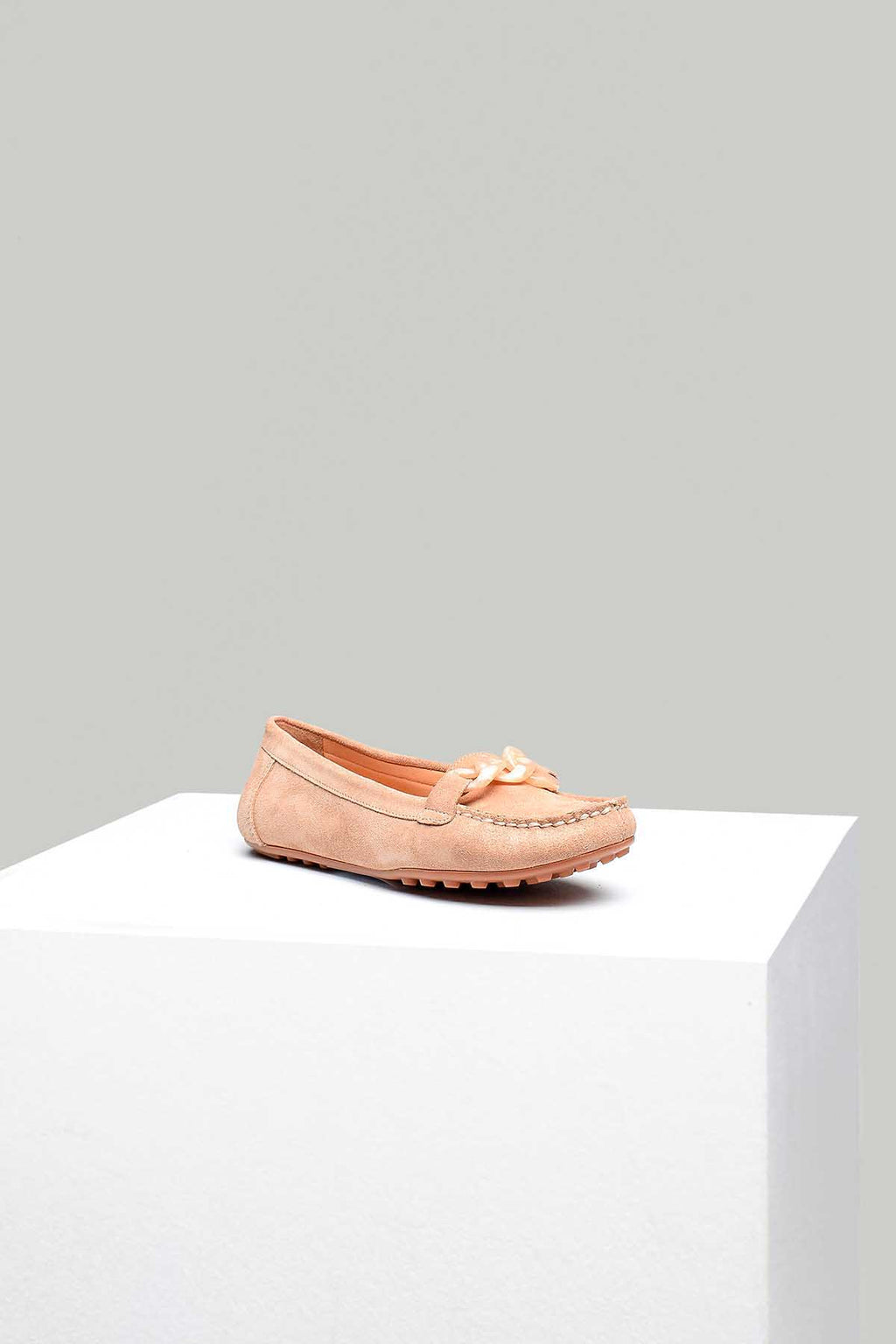 Pudra Kadın Süet Loafer