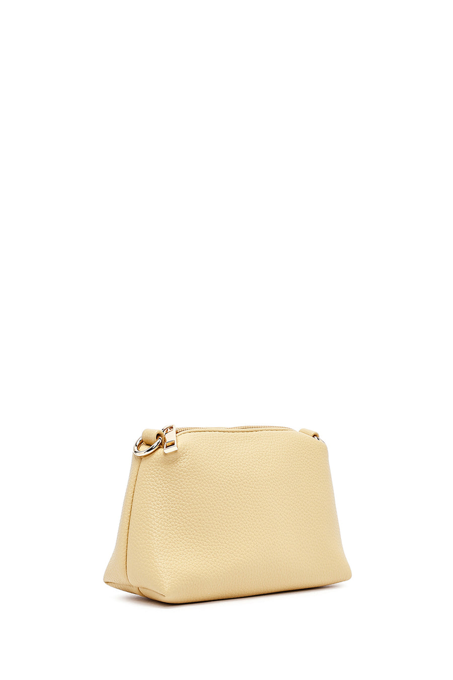 Women's Yellow Long Strap Accessorized Shoulder Bag