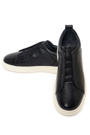Men's Black Leather Sneaker | Derimod