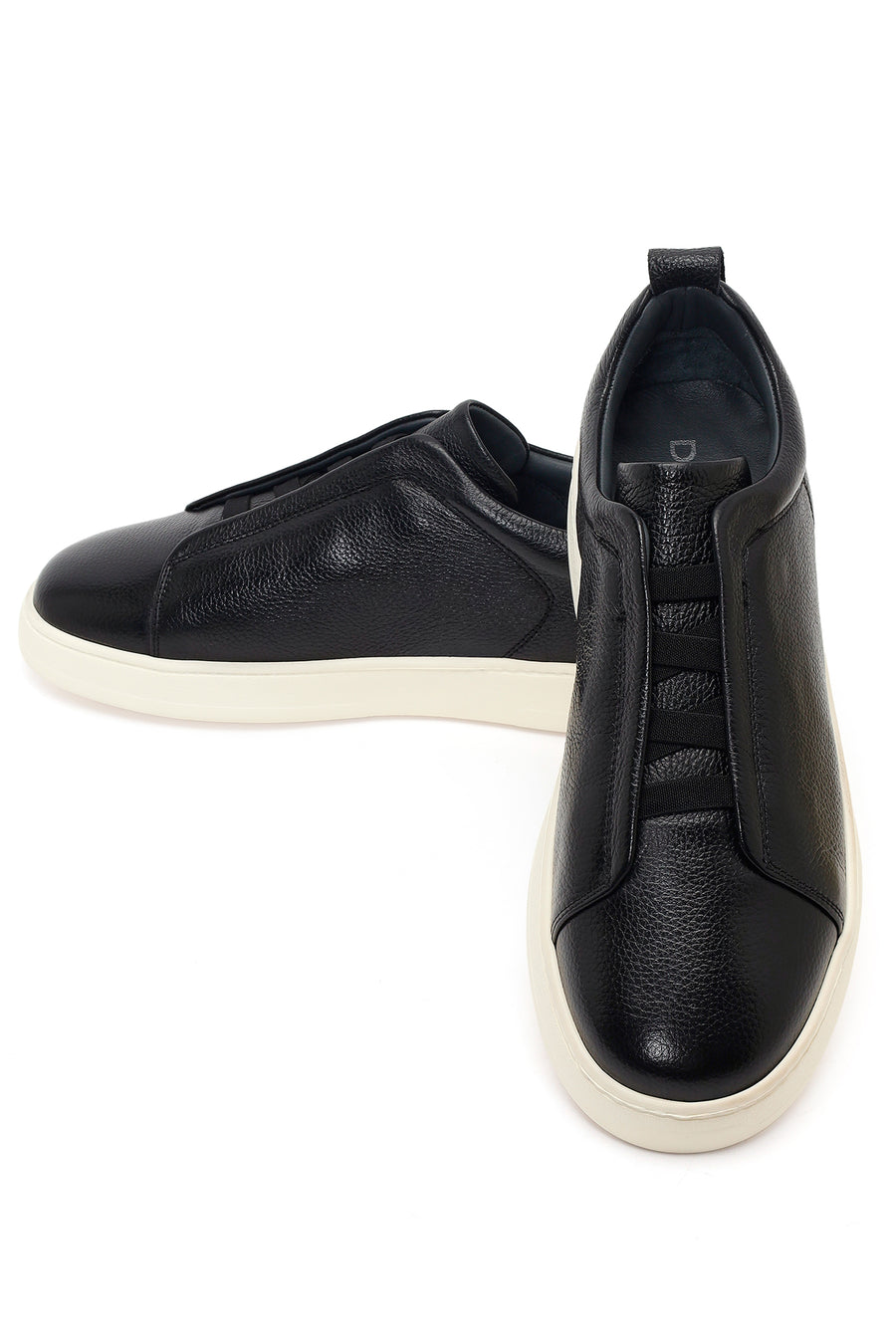Men's Black Leather Sneaker