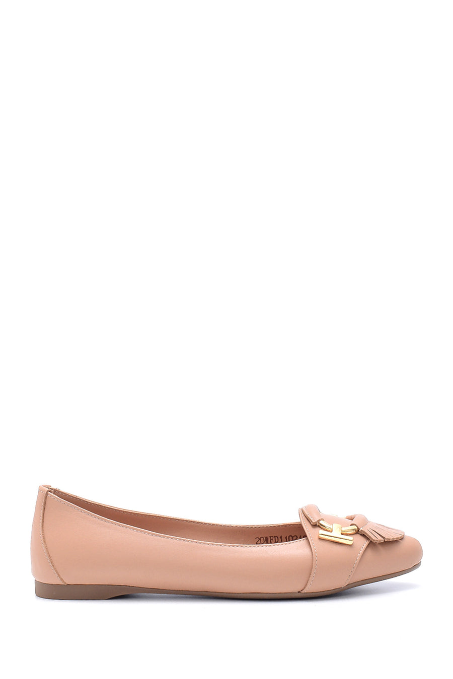 Women's Leather Ballerinas 20WFD110218 | Derimod