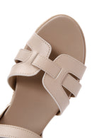 Women's Beige Ankle Strap Thick Soled Sandals | Derimod