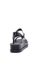 Women's Black Patterned Sandals | Derimod