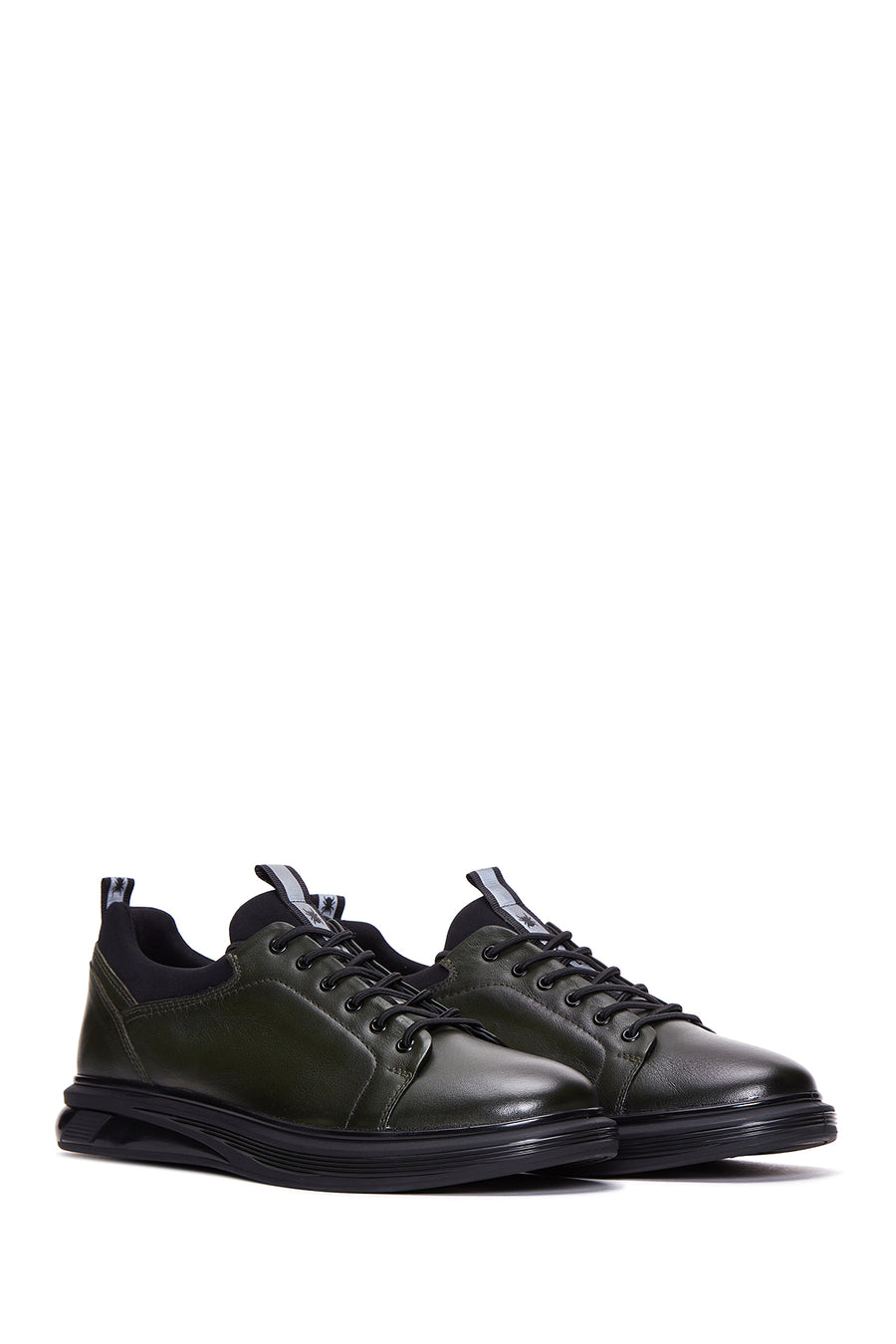 Men's Khaki Leather Casual Sneaker