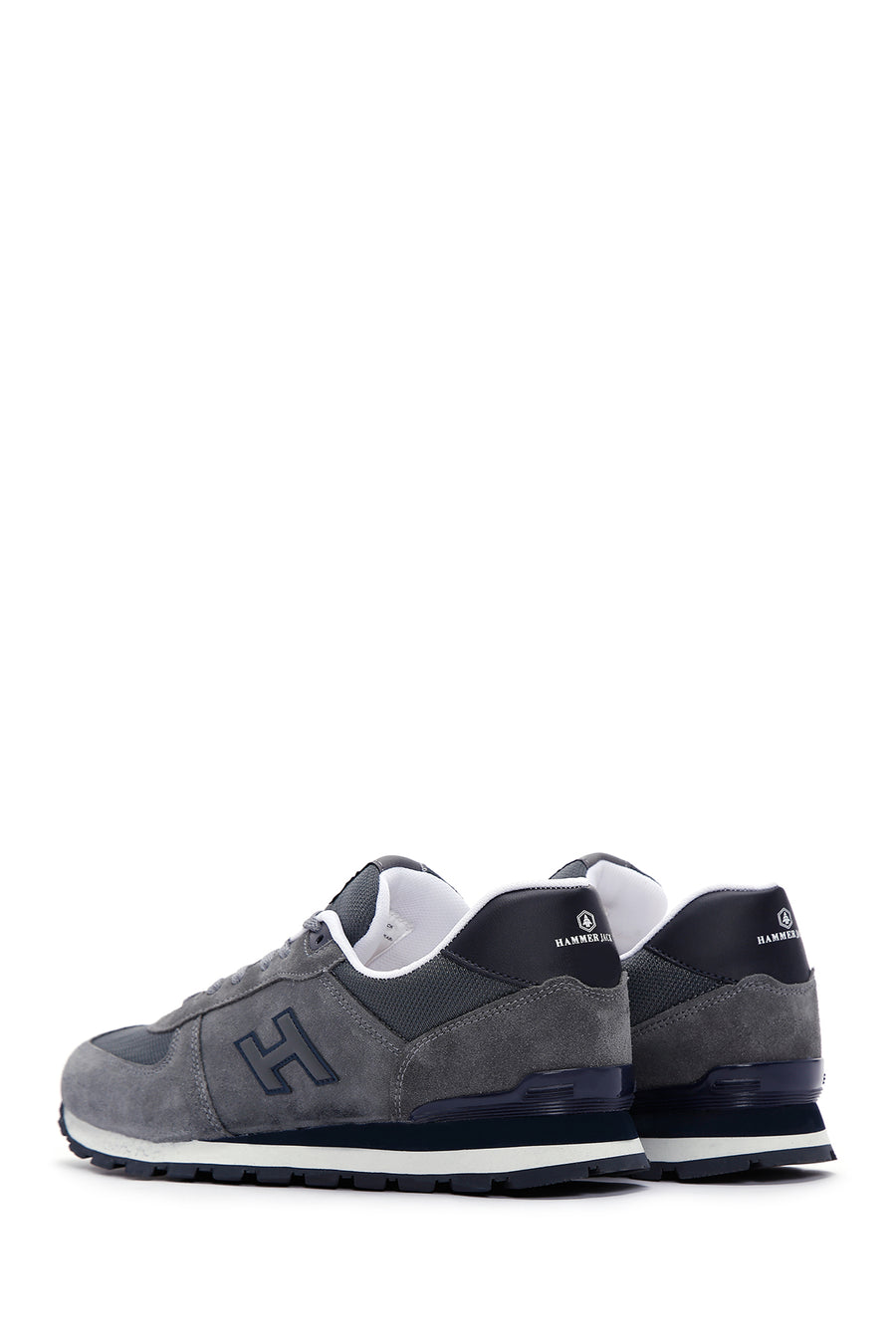 Hammer Jack Men's Gray Leather Sneaker