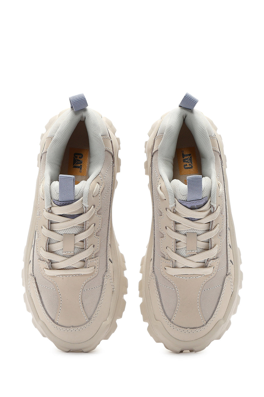 Caterpillar Kadın Bej İntruder Essential Bağcıklı Süet Deri Sneaker