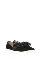 Women's Leather Shoes with Bow | Derimod