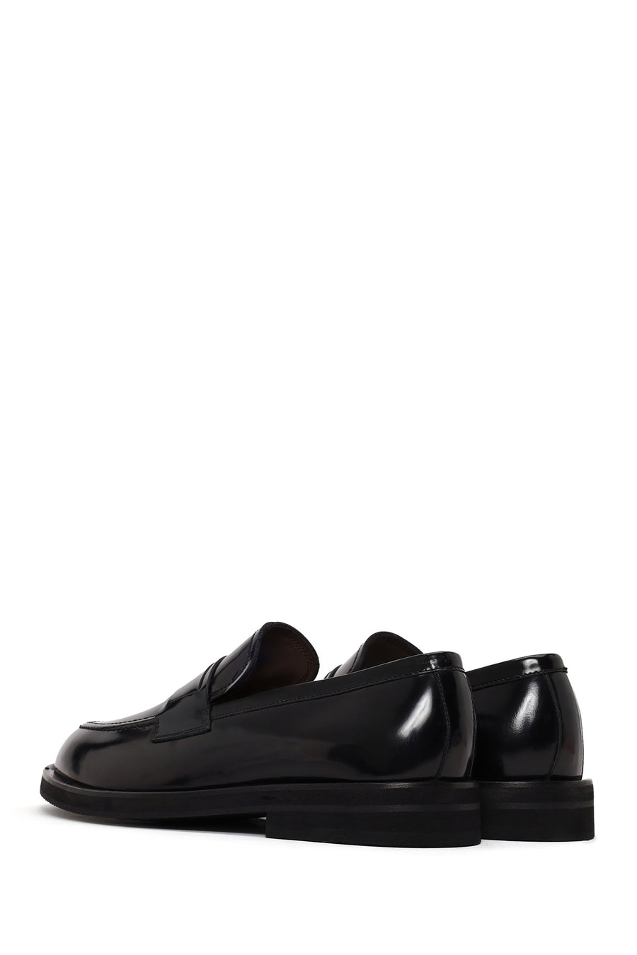 Male Black Leather Loafer