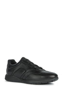 Geox Men's Black Spherica EC2 Leather Casual Sneaker | Derimod