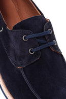 Men's Navy Blue Suede Leather Casual Shoes | Derimod