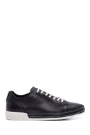 Erkek Siyah Deri Sneaker | Derimod