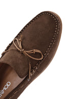 Men's Brown Suede Leather Casual Loafer | Derimod