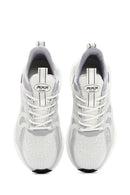 Men's White Gray Thick Soled Sneaker | Derimod