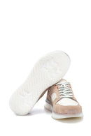 Erkek Bej Deri Sneaker | Derimod
