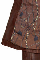 Lydia Women's Brown Short Leather Jacket | Derimod