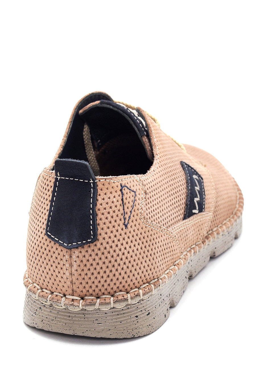 Men's Beige Nubuck Leather Shoes