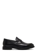 Erkek Siyah Deri Loafer | Derimod
