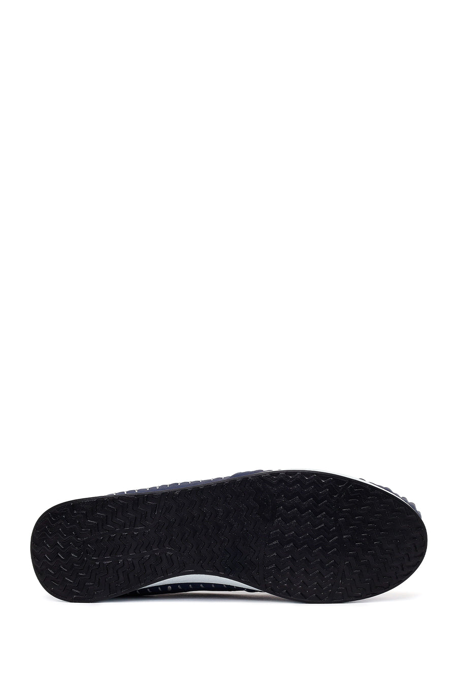 Kadın Lacivert Kalın Tabanlı Deri Konfor Loafer