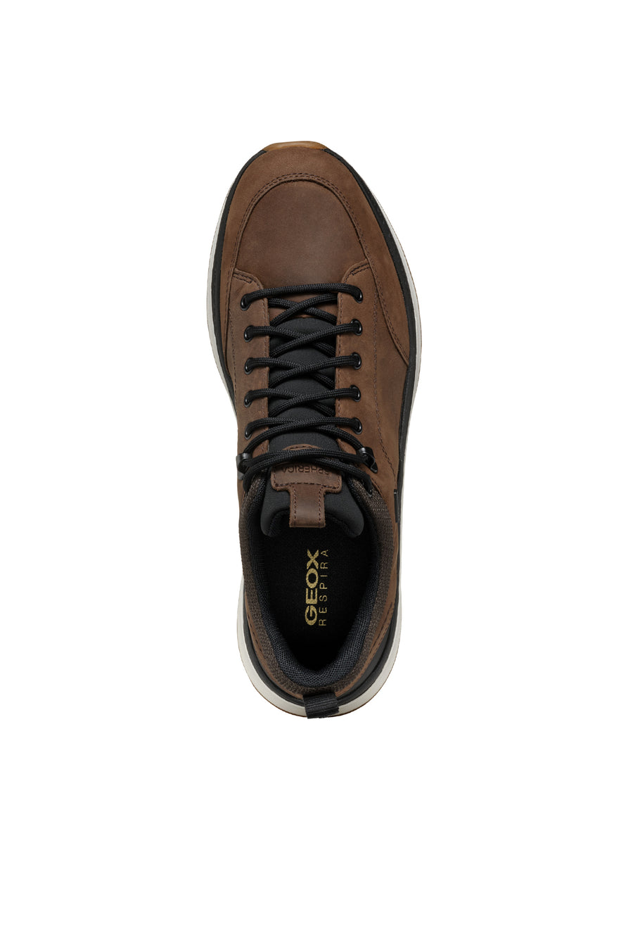 Geox Erkek Kahverengi U Spherica Actif Bağcıklı Waterproof Deri Sneaker