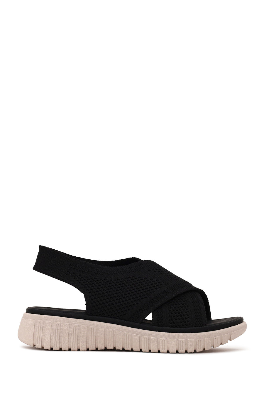 Woman Black Thick-Soled Comfort Sandal 26SFE46476F | Derimod