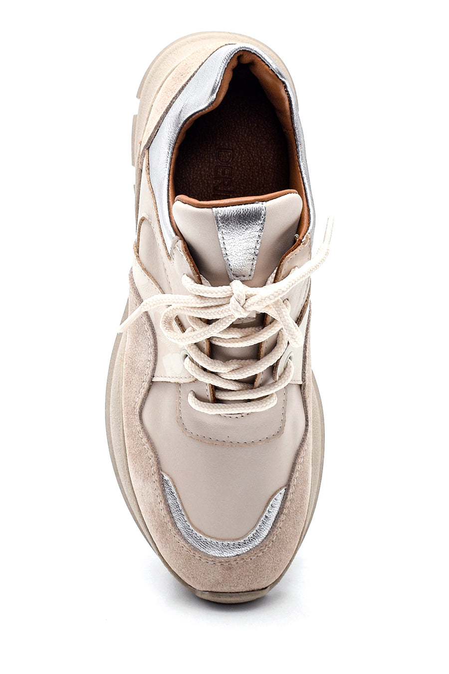 Kadın Deri  Süet Deyatlı Sneaker