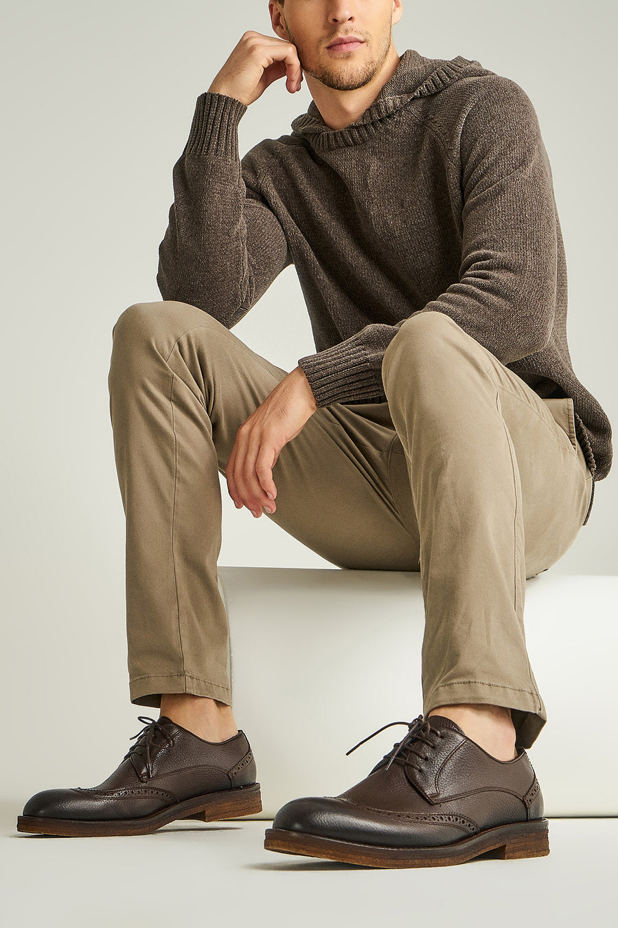 Men's Brown Leather Shoes