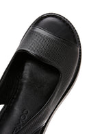 Women's Black Leather Comfort Sandals | Derimod