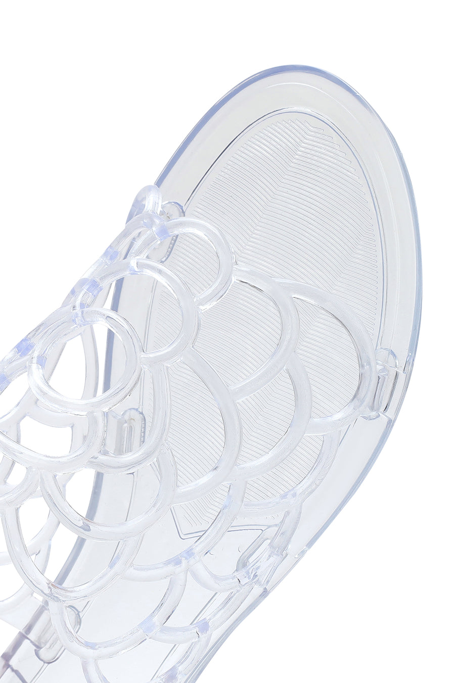 Women's Transparent Patterned Jelly Slippers