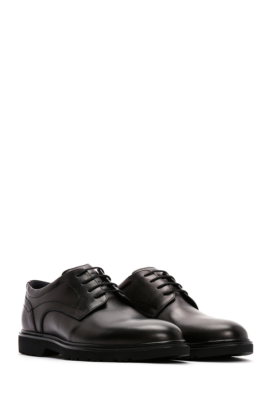 Men's Black Leather Casual Shoes