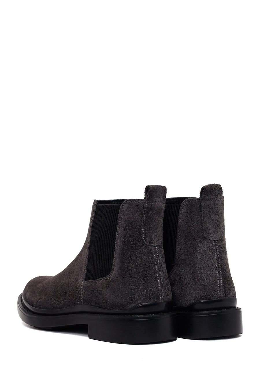 Male Grey Suede Chelsea Boots