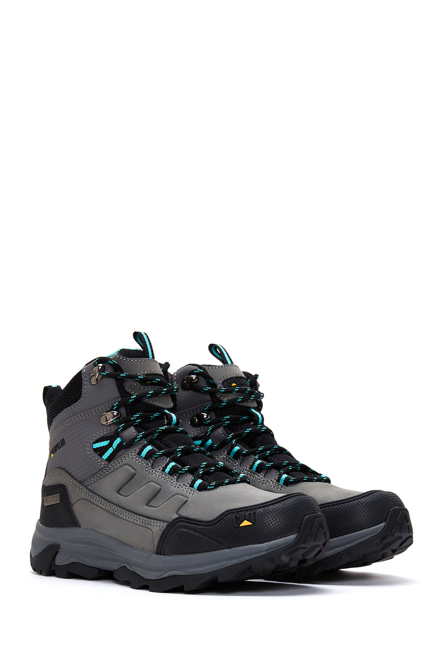 Caterpillar Women's Gray Leather Waterproof Outdoor Boots