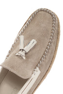 Men's Beige Suede Leather Casual Loafer | Derimod