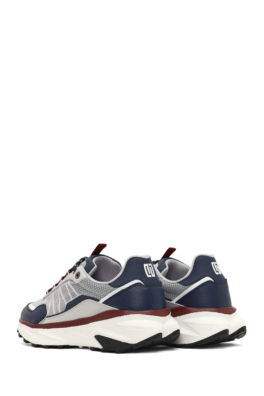 Derimod Studio Men's Navy Blue Lace-Up Thick-Soled Sneaker