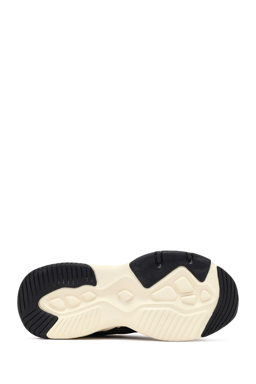 Woman Black Lace-Up Chunky Sneaker