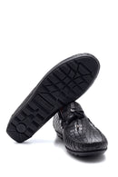 Men's Leather Crocodile Loafer | Derimod